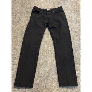 Todd Snyder Stretch 5-Pocket Chino Jeans Mens 30x30 Black Slim Fit Canvas